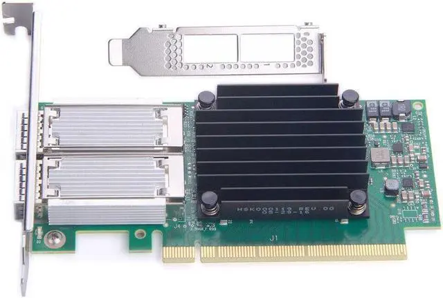 Alt view image 2 of 5 - Mellanox MCX456A-ECAT Dual-Port ConnectX-4 VPI 100GbE QSFP28 PCIe NIC MCX456A