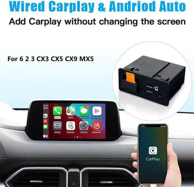 Main image of Car USB Wireless Adapter For Mazda 6 2 3 CX3 CX5 CX9 MX5 CarPlay Android Auto