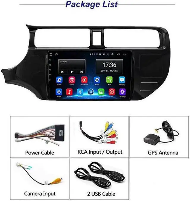 Alt view image 4 of 7 - Android Car Radio Multimedia WiFi GPS Navigation for 12-15 KIA RIO Carplay Head