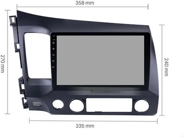 Alt view image 3 of 7 - Car Radio Android For Civic 8 FK FN FD 06-11 Multimedia Player GPS Navigation