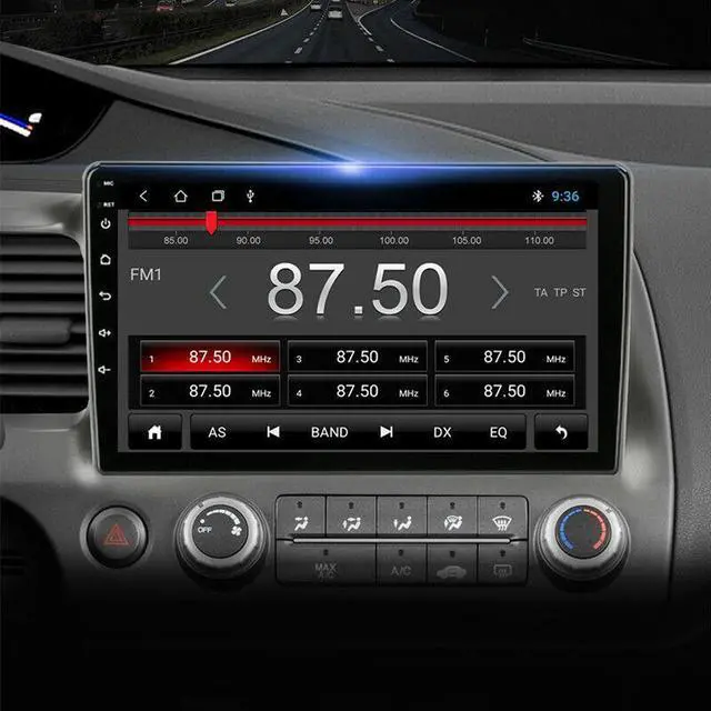 Alt view image 7 of 7 - Car Radio Android For Civic 8 FK FN FD 06-11 Multimedia Player GPS Navigation
