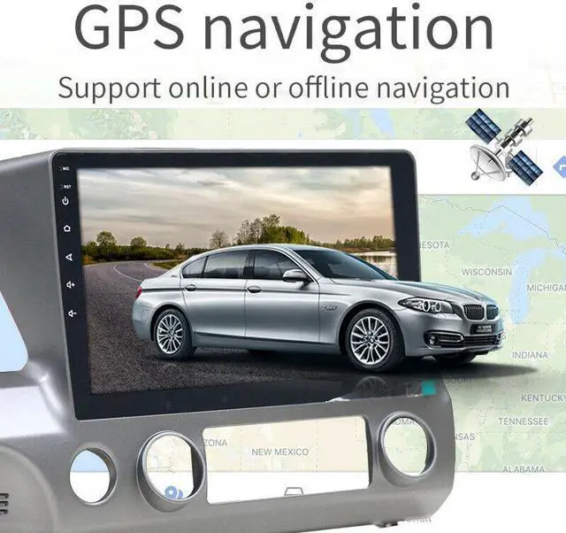 Alt view image 5 of 7 - Car Radio Android For Civic 8 FK FN FD 06-11 Multimedia Player GPS Navigation