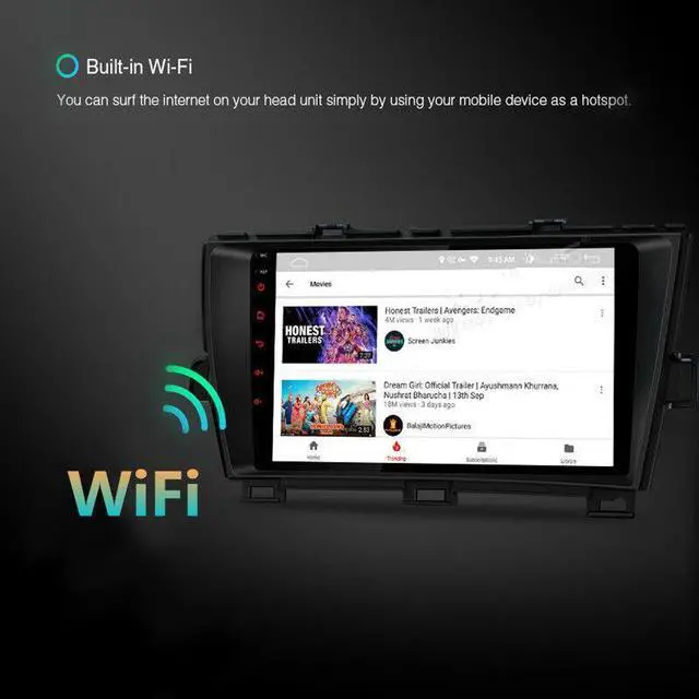 Alt view image 7 of 7 - Car 9inch Android Radio Multimedia Video Player GPS Navi FM Stereo Prius 09-14