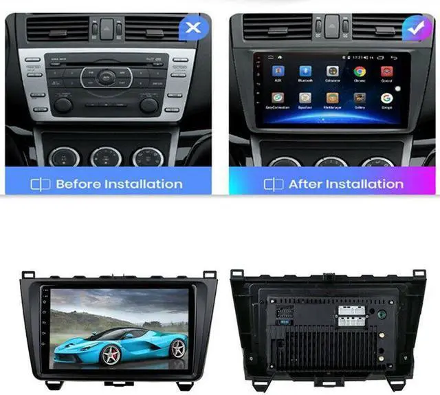 Main image of 2 Din Android Car Radio Multimedia Video Player For Mazda 6 08-12 GPS Navigation