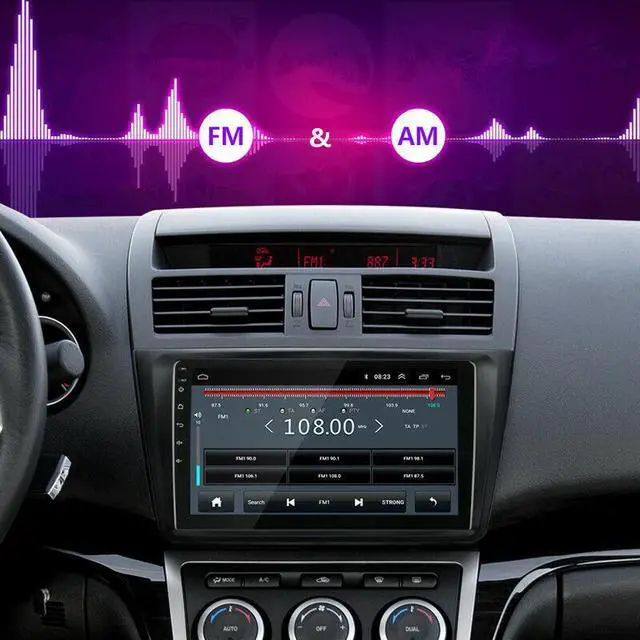 Alt view image 5 of 7 - 2 Din Android Car Radio Multimedia Video Player For Mazda 6 08-12 GPS Navigation