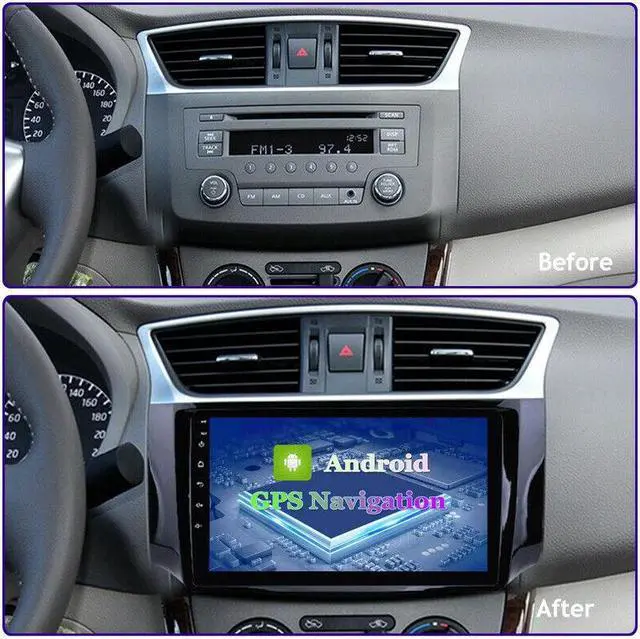 Alt view image 6 of 6 - Multimedia 10.1inch Stereo Radio BT Android GPS Navi for 13-18 Slyphy B17 Sentra