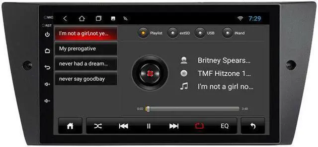 Alt view image 4 of 7 - 9Inch Android Car Radio For BMW E90/E91/E92/E93 3 Series Multimedia GPS Navigati
