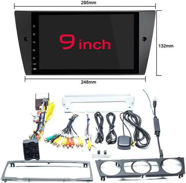 Alt view image 2 of 7 - 9Inch Android Car Radio For BMW E90/E91/E92/E93 3 Series Multimedia GPS Navigati