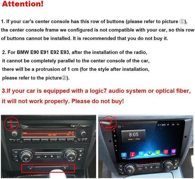Alt view image 5 of 7 - 9Inch Android Car Radio For BMW E90/E91/E92/E93 3 Series Multimedia GPS Navigati