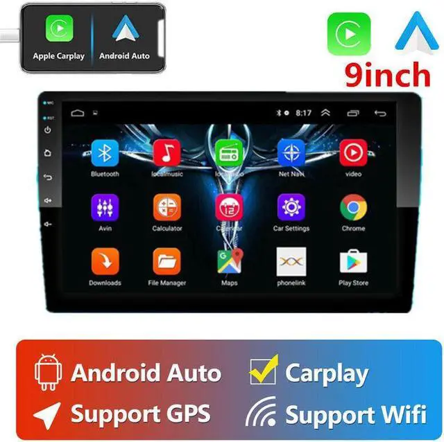 Main image of Car Stereo Radio 9in Android MP5 Player Bluetooth FM Radio For Carplay GPS Navi