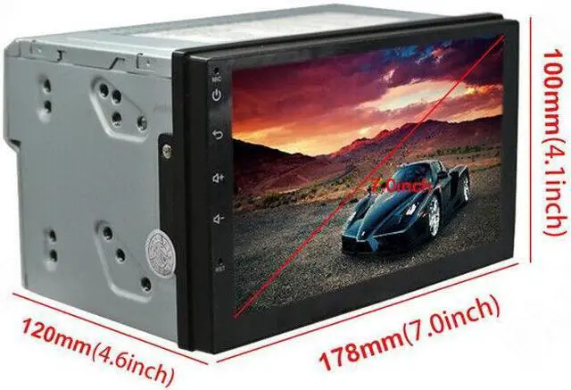 Alt view image 2 of 6 - Car WiFi Multimedia Radio 7" 2Din Android 8.1 GPS Navi Stereo player Navigation
