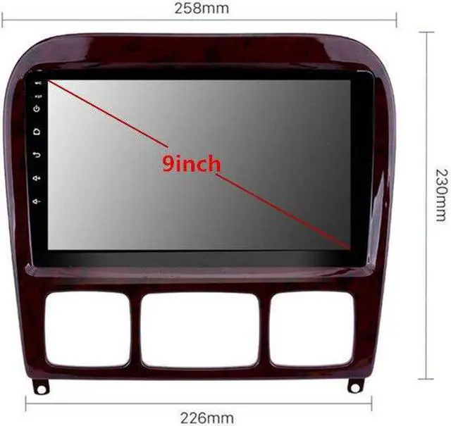 Alt view image 4 of 7 - Car Radio Multimedia Android GPS navigation For 1998-2005 Mercedes Benz S Class