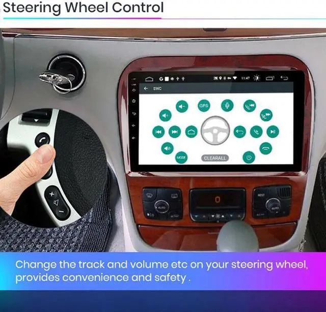 Alt view image 7 of 7 - Car Radio Multimedia Android GPS navigation For 1998-2005 Mercedes Benz S Class