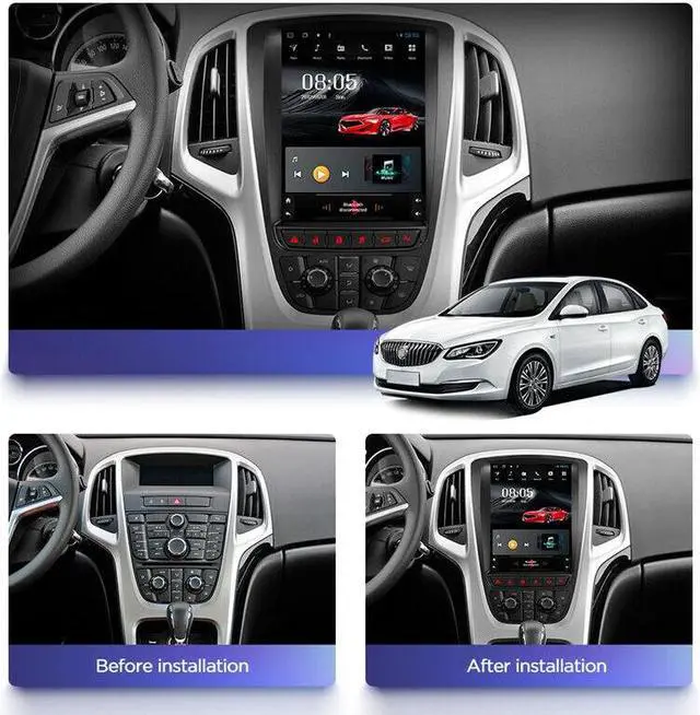 Alt view image 5 of 7 - Android Multimedia Player Audio GPS NAV Stereo For 10-14 OPEL ASTRA J VAUXHALL