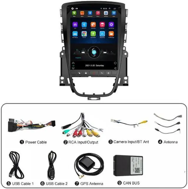 Alt view image 7 of 7 - Android Multimedia Player Audio GPS NAV Stereo For 10-14 OPEL ASTRA J VAUXHALL