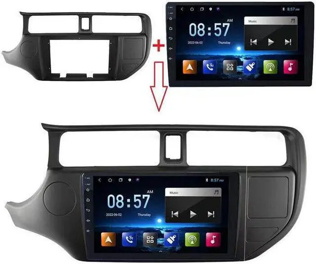 Alt view image 2 of 7 - Car Radio Multimedia Android 11 Autoradio for KIA K3 RIO K3 12-14 Audio Carplay