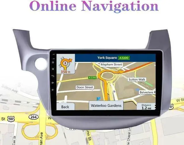 Alt view image 5 of 7 - 2DIN Android Car Radio Multimedia Video Player For FIT JAZZ 07-13 GPS Navigation