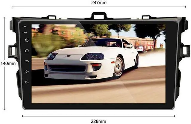 Alt view image 4 of 7 - 9"Android Car Stereo Radio for Corolla E140/150 06-12 Multimedia Player GPS Navi