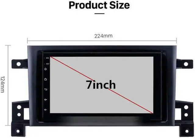 Alt view image 3 of 7 - 7" Android Car Multimedia Radio Audio GPS Navigation For Grand Vitara 2005-2015