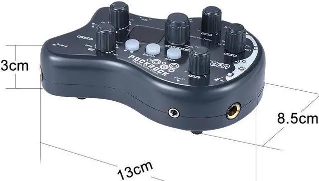 Alt view image 3 of 7 - Guitar Multi Effects Pedal 40 Drum Rhythms 15 Effect Types LCD Display US U0Z0