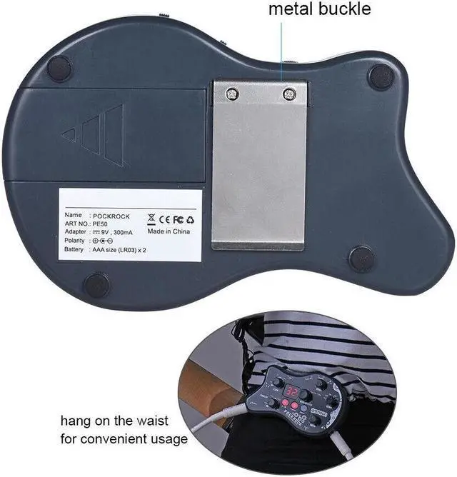 Alt view image 5 of 7 - Guitar Multi Effects Pedal 40 Drum Rhythms 15 Effect Types LCD Display US U0Z0