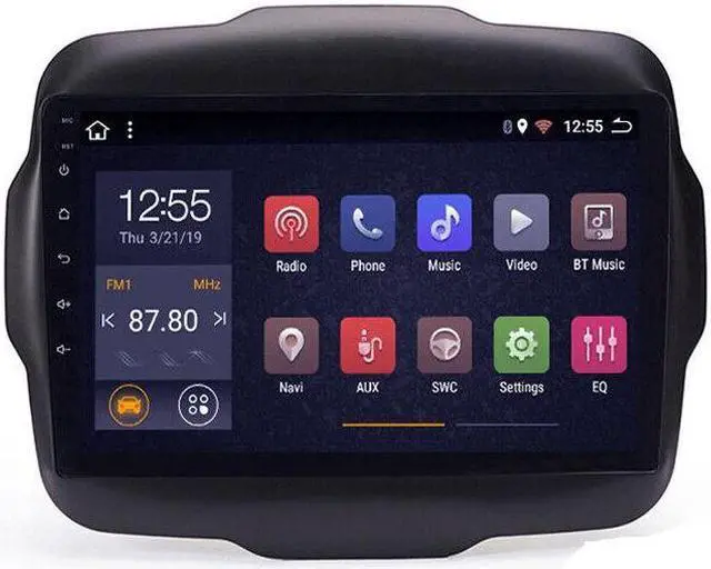 Alt view image 2 of 7 - Car FM Radio Bluetoot Android For Renegade 16-17 Video Multimedia Play GPS Navi