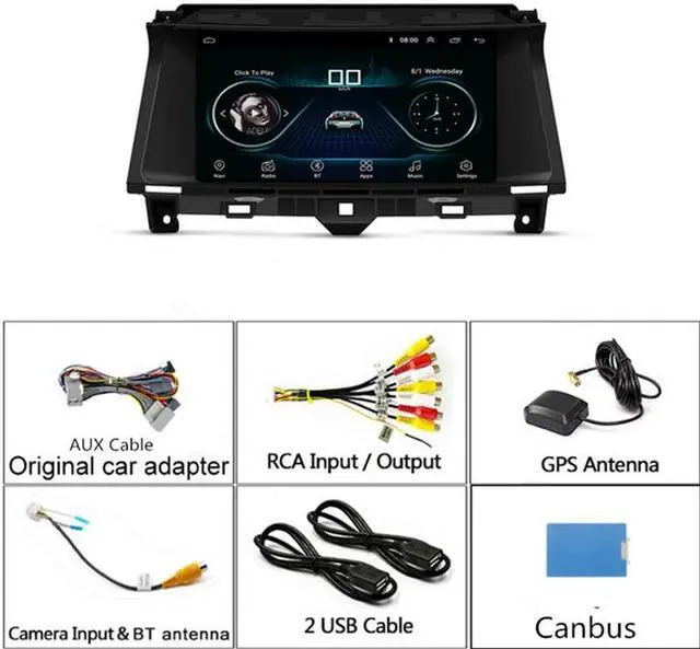 Alt view image 3 of 7 - Android Radio Car Multimedia For Accord 8 08-2012 Radio GPS Navigation Head Unit