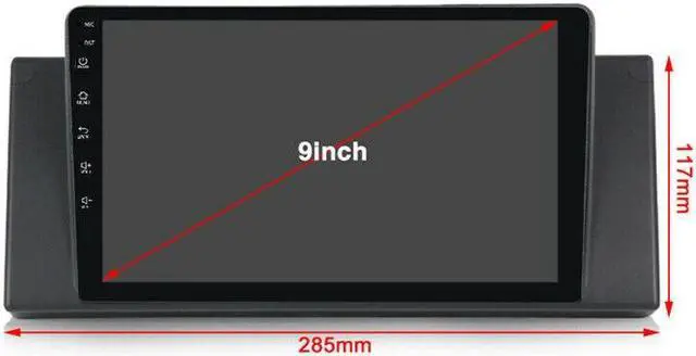 Alt view image 2 of 7 - 9in Car Wifi Android Multimedia Stereo Radio GPS Navigation 2+16G For E39 E53 X5