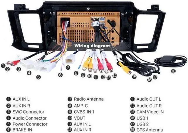 Alt view image 4 of 7 - Car Radio Multimedia Video GPS Navigation Video 9.1Android For Toyota RAV4 13-17
