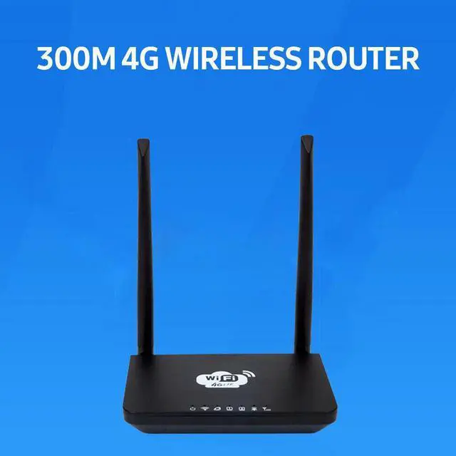 Alt view image 3 of 6 - 3-Port Ethernet 300 Mbps 4G LTE WiFi Router Wireless with SIM Card Slot I0E1