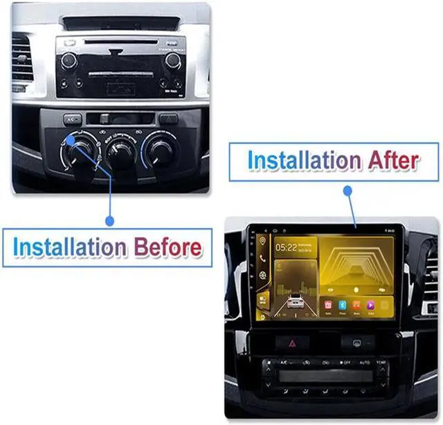 Alt view image 7 of 7 - Android Car Radio Player For Toyota Fortuner Hilux MT Multimedia Video GPS Navi
