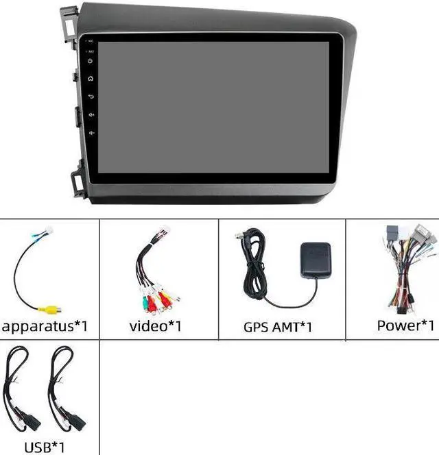 Alt view image 2 of 7 - Multimedia Car Stereo FM Radio Android Video Navigation GPS For Civic 2012-2015