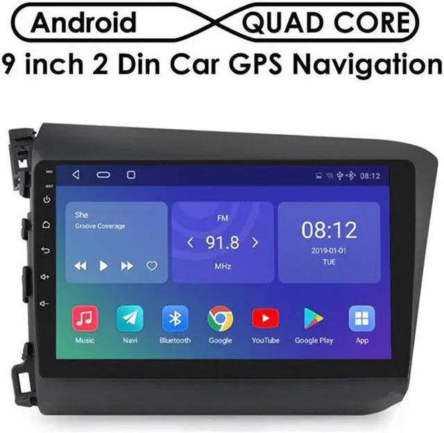 Main image of Multimedia Car Stereo FM Radio Android Video Navigation GPS For Civic 2012-2015
