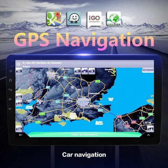Alt view image 5 of 7 - Car Wifi Android For Compass 10 - 16 Radio Multimedia Video Play Navigation GPS