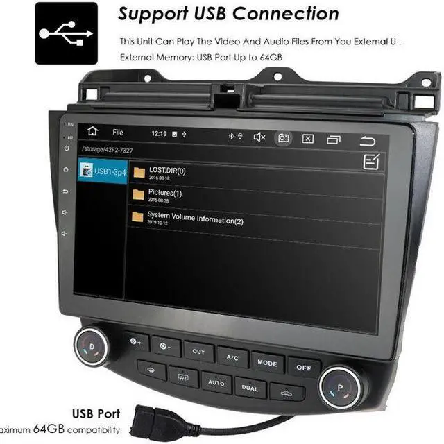 Alt view image 5 of 7 - Android Auto Car Radio For Accord 7 Multimedia GPS Player Head Unit Navigation