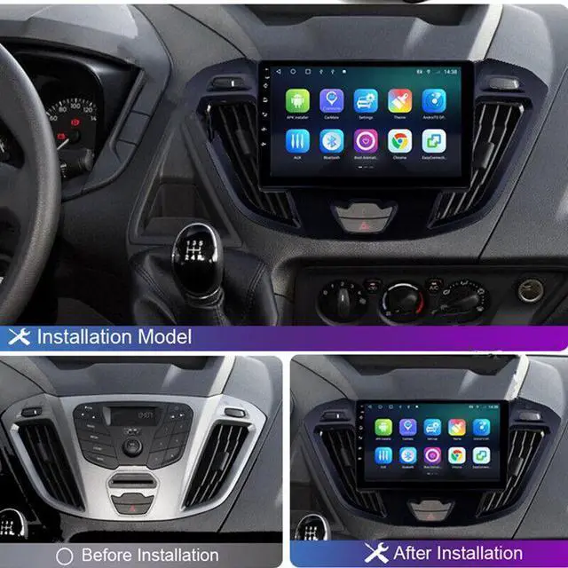 Alt view image 6 of 7 - Car Multimedia Player Android 10.0 GPS Navigation For Ford Transit Tourneo13-18