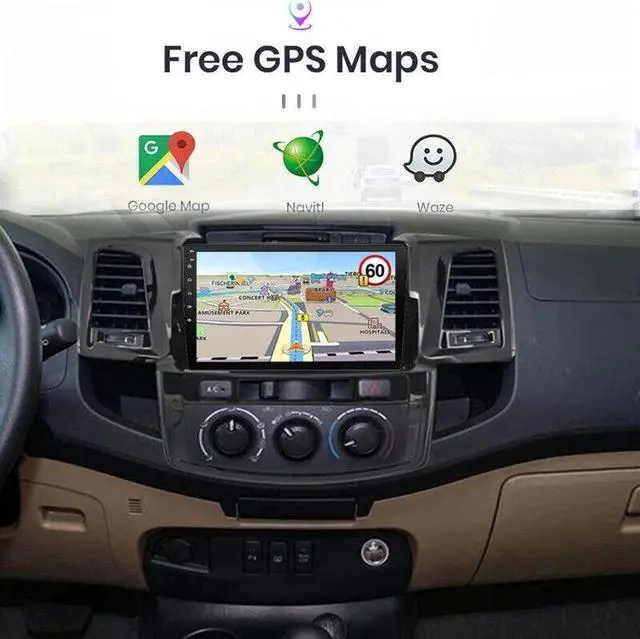 Alt view image 5 of 7 - 2din Android Car Radio Multimedia Player GPS Navigation For Fortuner Hilux Revo