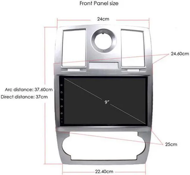 Alt view image 4 of 7 - Car FM Radio Multimedia Android Radio 9'' WIFI GPS Navigation For 05-11 300c 300