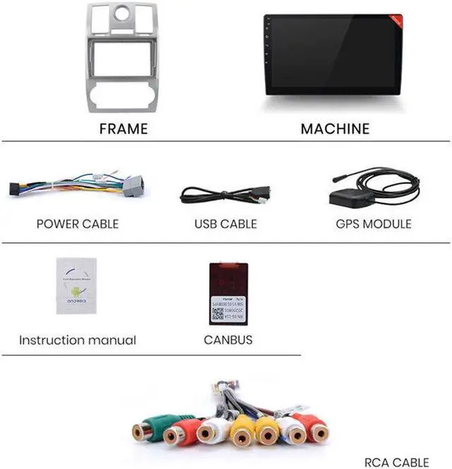 Alt view image 5 of 7 - Car FM Radio Multimedia Android Radio 9'' WIFI GPS Navigation For 05-11 300c 300