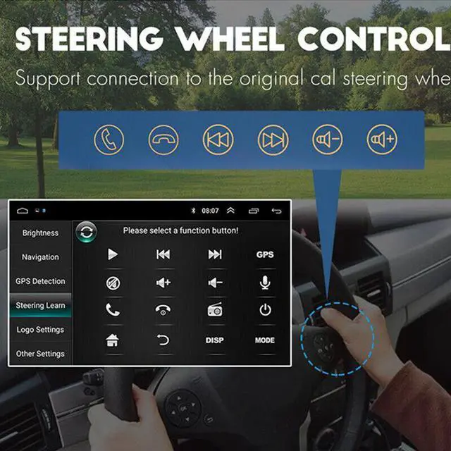 Alt view image 6 of 7 - 2 Din Android Car Radio For Ford F150-550 Player For Carplay Auto GPS Navigation