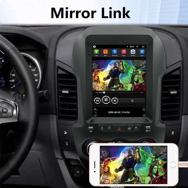 Alt view image 5 of 7 - Car Radio For Ford Ranger 11-15 Stereo GPS Navigation Vertical Screen Android