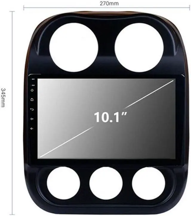 Alt view image 3 of 7 - Car 10.1" Android GPS Navigation For Compass 10-16 Radio Multimedia Video Play