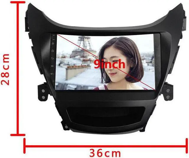 Alt view image 2 of 7 - Android Car Radio Multimedia Player For ELANTRA 11-13 Navigation GPS Head Unit