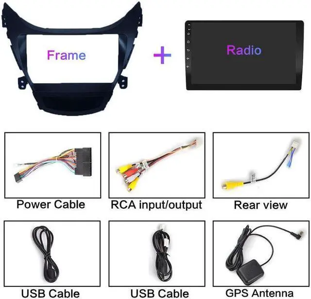 Alt view image 3 of 7 - Android Car Radio Multimedia Player For ELANTRA 11-13 Navigation GPS Head Unit