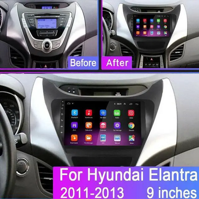 Alt view image 6 of 7 - Android Car Radio Multimedia Player For ELANTRA 11-13 Navigation GPS Head Unit