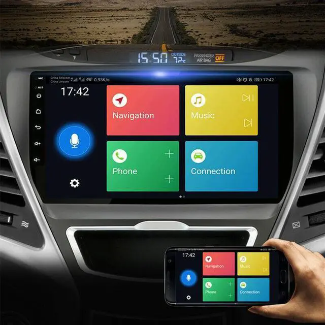Alt view image 5 of 7 - Android Car Radio Multimedia Player For ELANTRA 11-13 Navigation GPS Head Unit