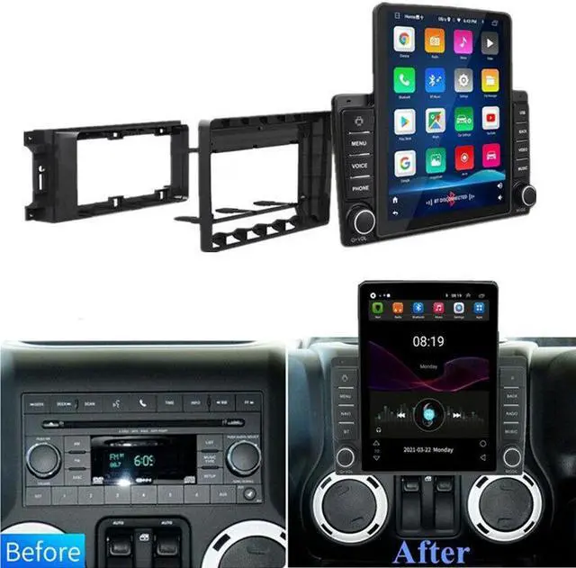 Main image of Car Wifi Android 9.7" Vertical Screen Stereo Radio GPS Nav For Wrangler Charger