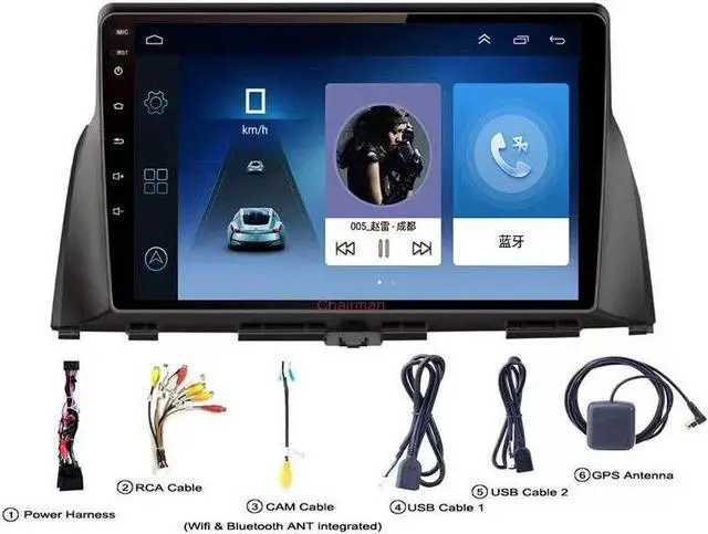 Alt view image 2 of 7 - 10inch Car 1+16G Radio Android Player Navigation GPS For Kia Optima Multimedia