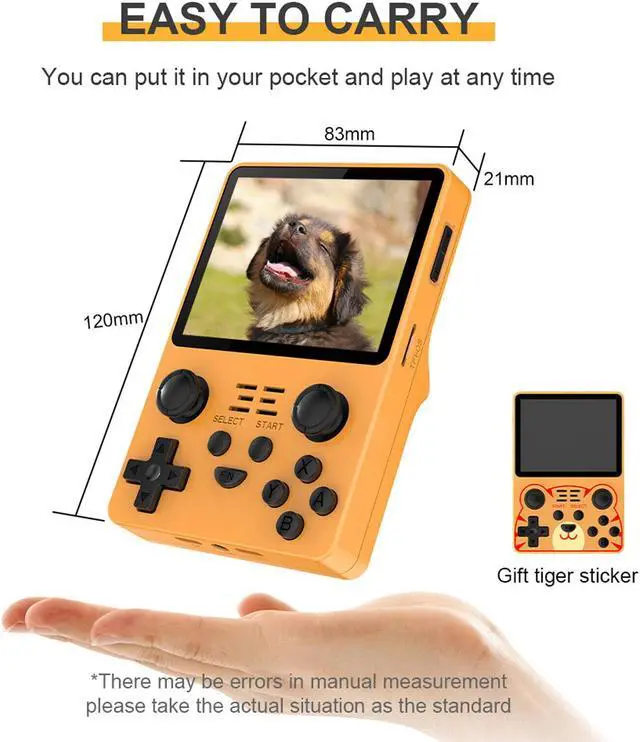 Alt view image 6 of 6 - Powkiddy RGB20S Handheld Game Console Retro Game Machine 15000+Games 144GB L5B3