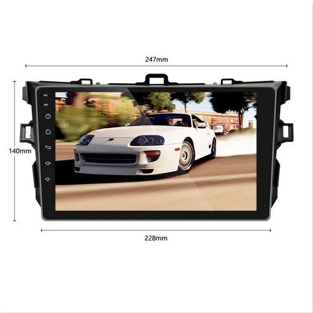 Alt view image 4 of 7 - 2Din Android Car Radio Multimedia Player GPS Navigation For Toyota Corolla 06-12